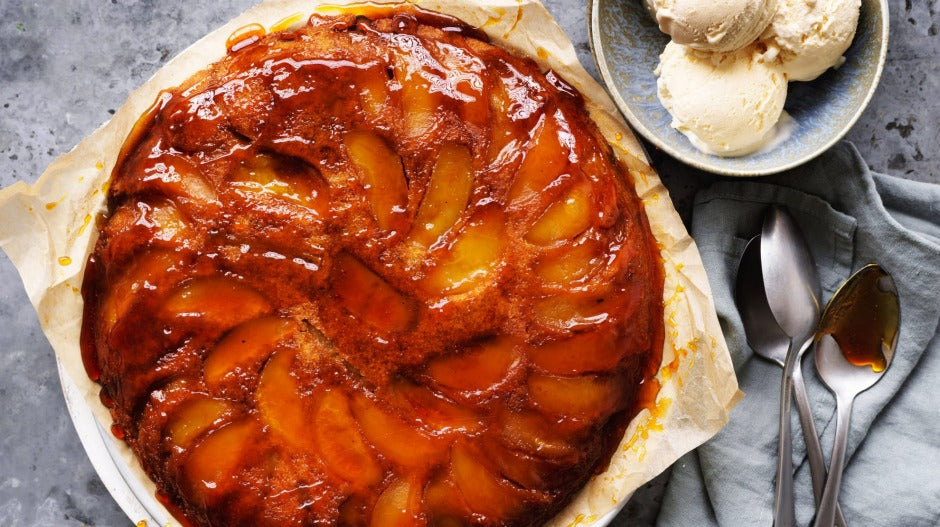 Southern Sour Apple Upside Down Cake