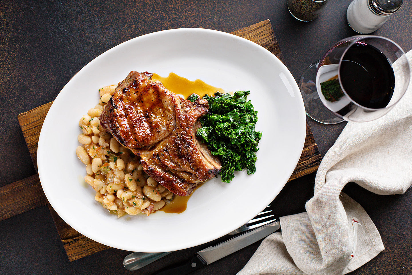 Southern Sour Apple Glazed Pork Chops