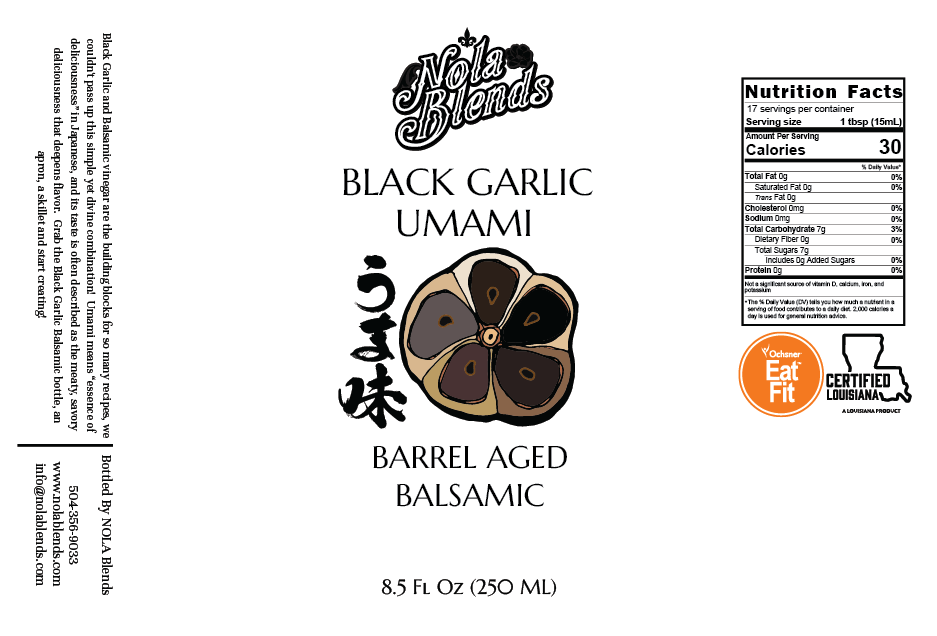 Black Garlic - Infused Dark Balsamic Vinegar