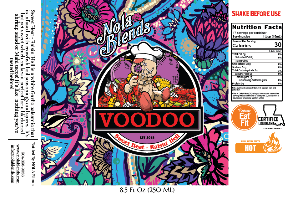 Voodoo Sweet Heat "Raisin' Hell" - Infused White Balsamic Vinegar