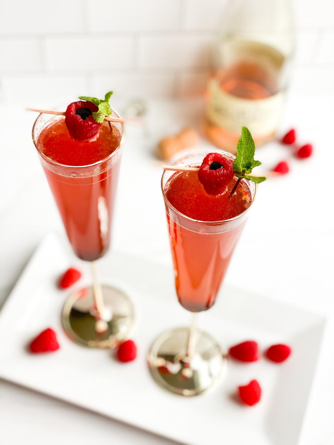 RASPBERRY ROSÉ AND BALSAMIC BUBBLY