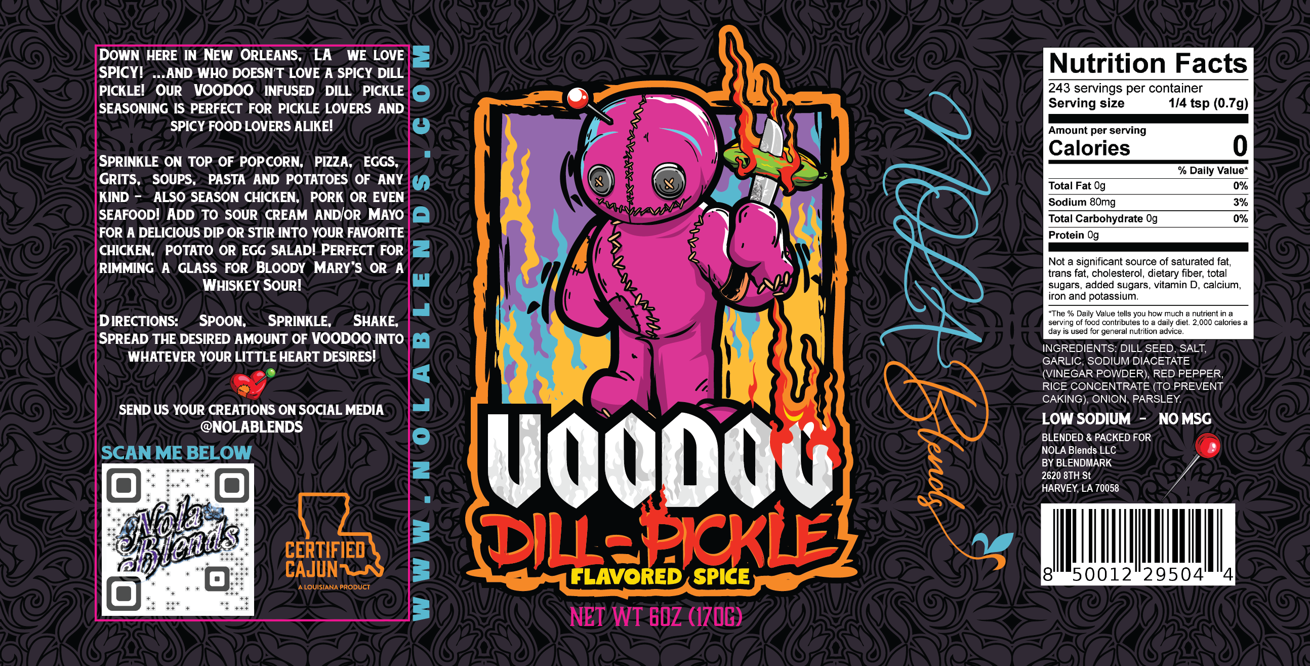 Voodoo Cajun Dill Pickle Seasoning